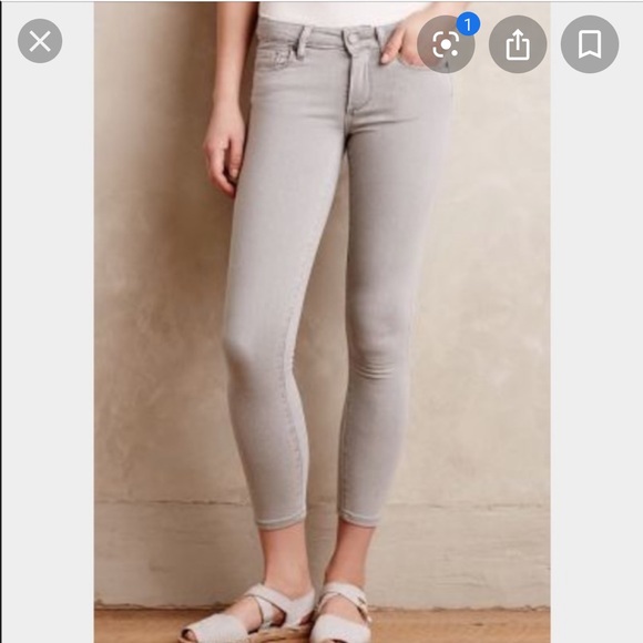 PAIGE Denim - Paige Denim Verdugo Crop gray skinny jeans 27